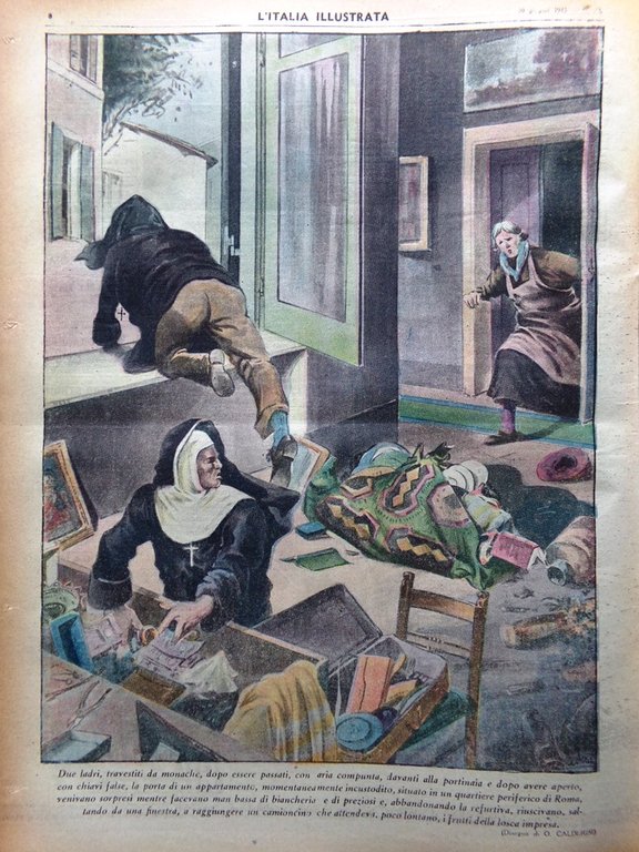La Tribuna Italia Illustrata 10 Giugno 1945 WW2 Lord Haw-Haw …