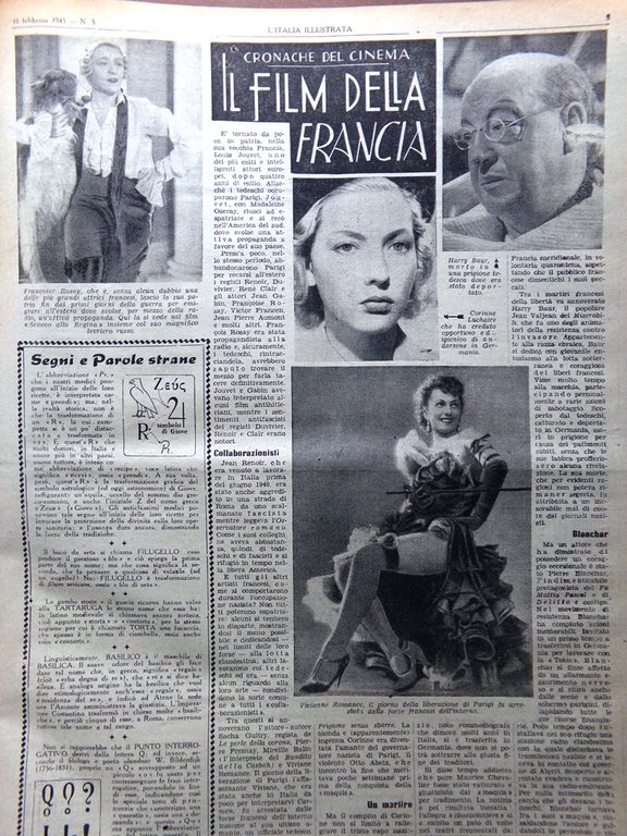 La Tribuna Italia Illustrata 11 Febbraio 1945 WW2 Nazisti Pio …