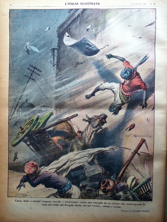 La Tribuna Italia Illustrata 11 Novembre 1945 Gallup Donne Cinema …