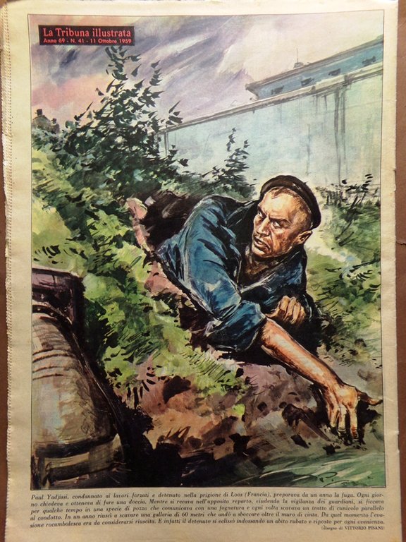 La Tribuna Italia Illustrata 11 Ottobre 1959 Stregoneria Gable Scuola …