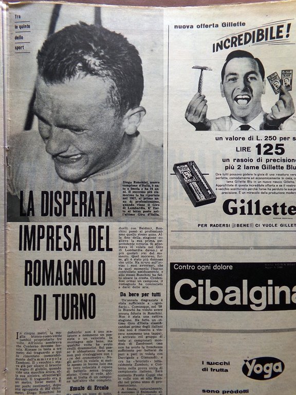 La Tribuna Italia Illustrata 11 Ottobre 1959 Stregoneria Gable Scuola …