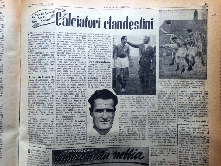 La Tribuna Italia Illustrata 12 Agosto 1945 WW2 Mascagni Orrori …