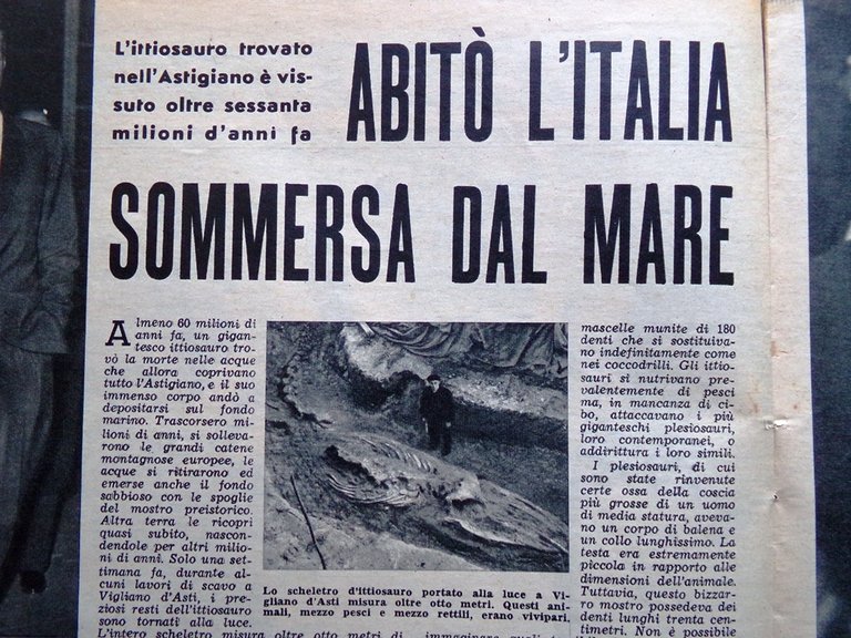 La Tribuna Italia Illustrata 12 Aprile 1959 Neil Moss Firmani …