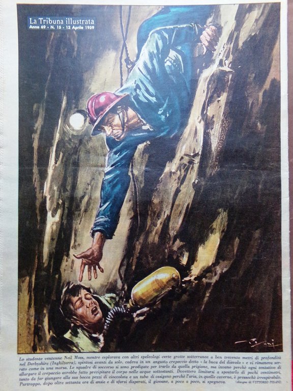 La Tribuna Italia Illustrata 12 Aprile 1959 Neil Moss Firmani …