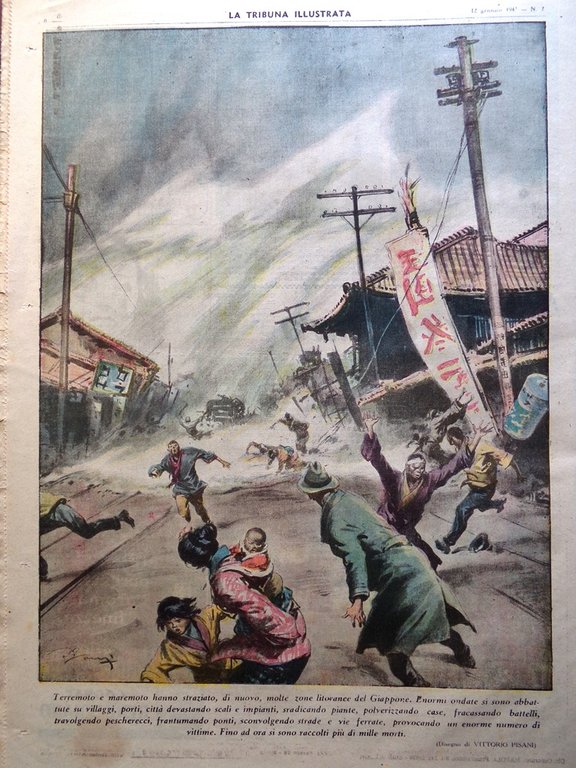 La Tribuna Italia Illustrata 12 Gennaio 1947 Giappone Viaggi Luna …