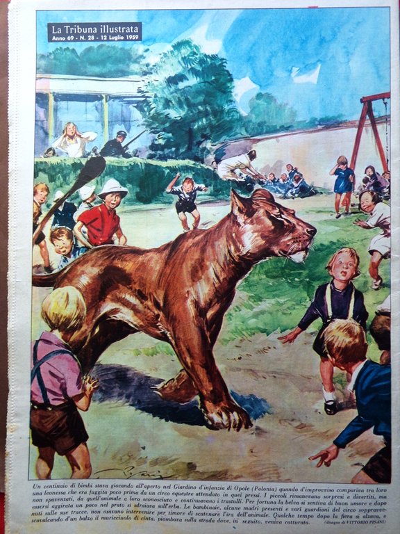 La Tribuna Italia Illustrata 12 Luglio 1959 Nozze Alberto Belgio …