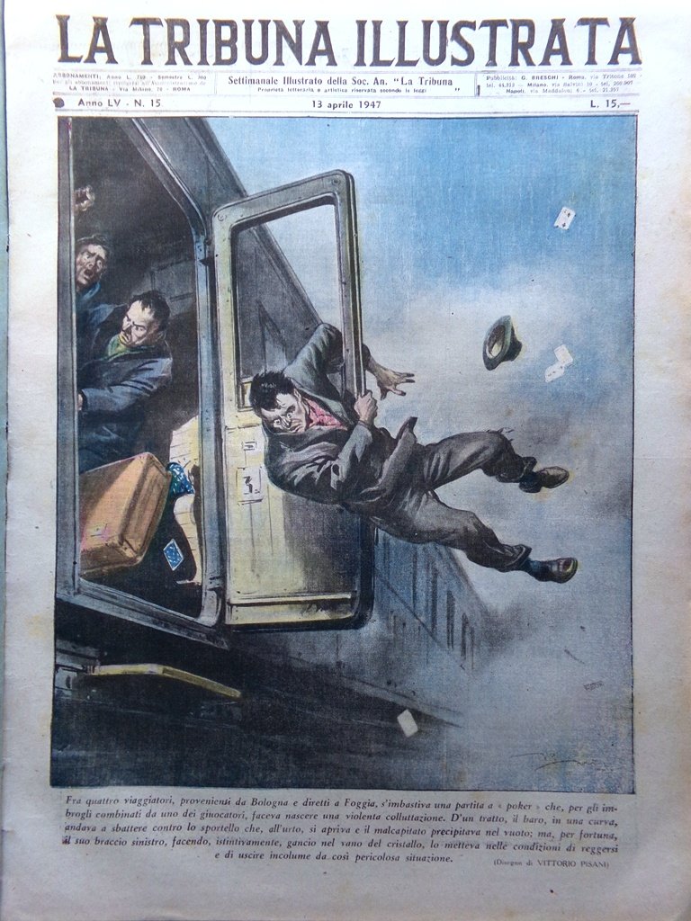 La Tribuna Italia Illustrata 13 Aprile 1947 San Marino Coppi …