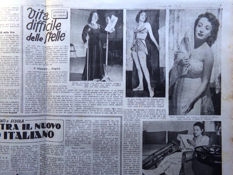 La Tribuna Italia Illustrata 13 Aprile 1947 San Marino Coppi …