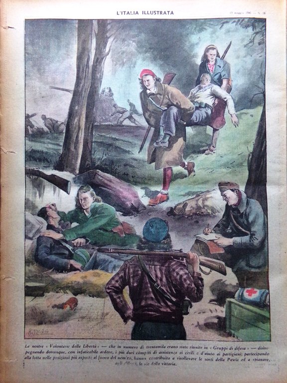 La Tribuna Italia Illustrata 13 Maggio 1945 WW2 Resa Germania …