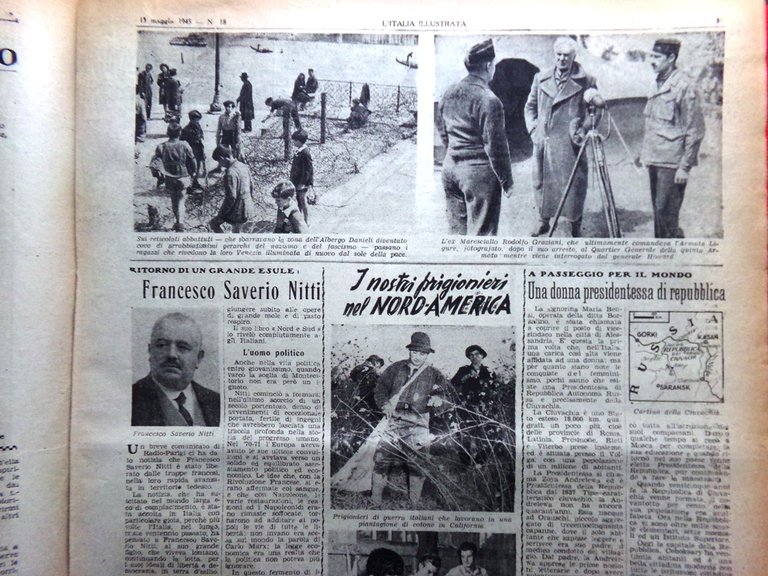 La Tribuna Italia Illustrata 13 Maggio 1945 WW2 Resa Germania …