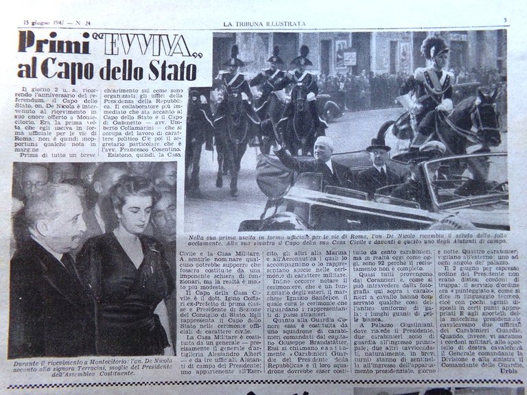 La Tribuna Italia Illustrata 15 Giugno 1947 Emigranti Argentina Medrad …