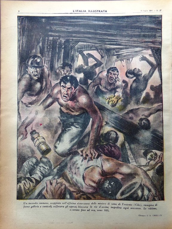 La Tribuna Italia Illustrata 15 Luglio 1945 WW2 Caso Shanti …
