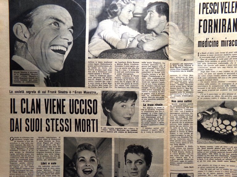 La Tribuna Italia Illustrata 15 Novembre 1959 Clan Sinatra Grace …