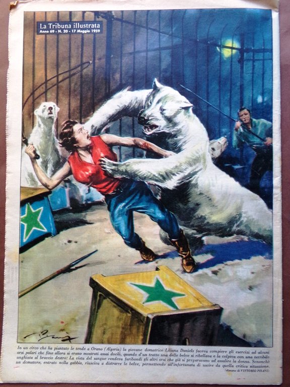 La Tribuna Italia Illustrata 17 Maggio 1959 Ekberg Bobet Hussein …