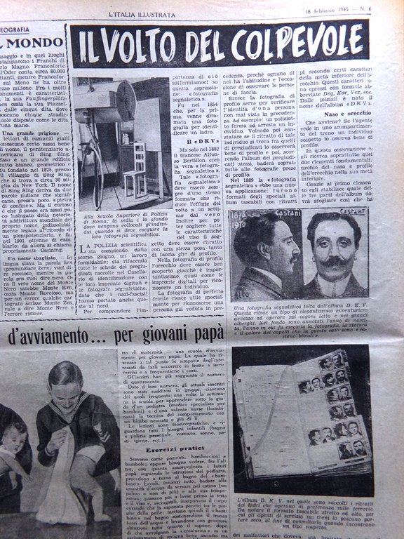 La Tribuna Italia Illustrata 18 Febbraio 1945 WW2 Fuga Tedeschi …