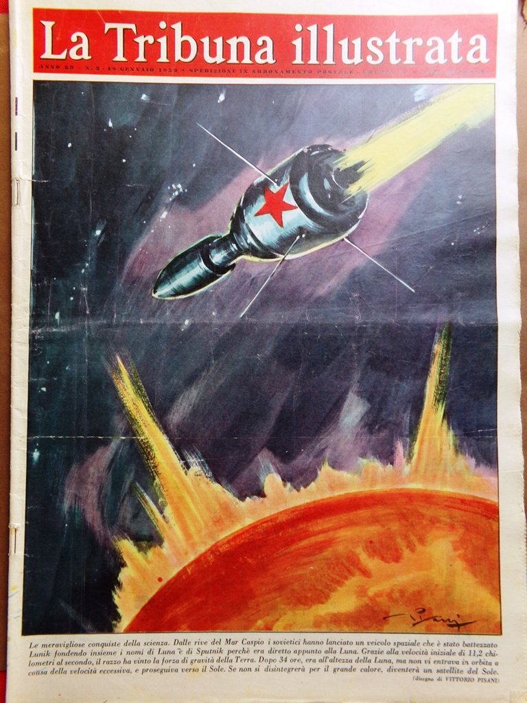 La Tribuna Italia Illustrata 18 Gennaio 1959 Lunik Castro Olmedo …