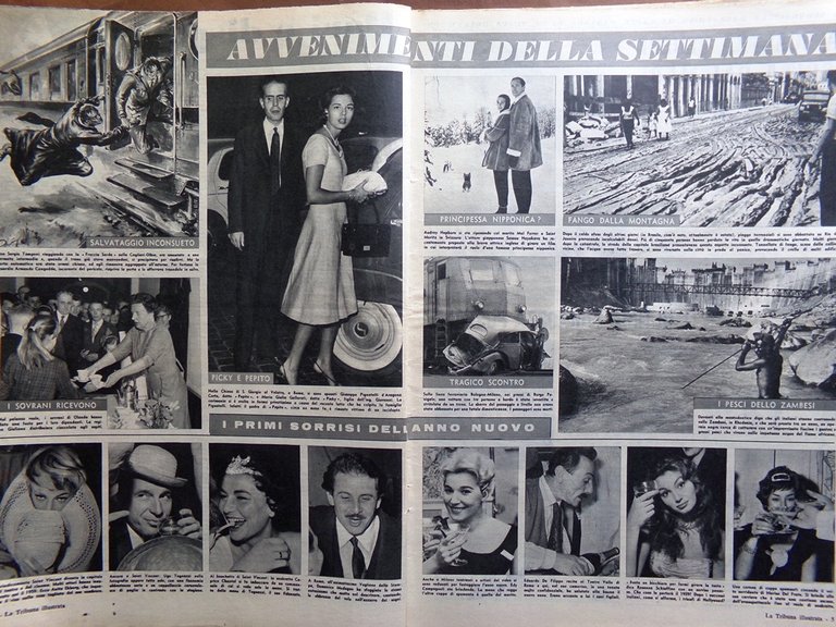 La Tribuna Italia Illustrata 18 Gennaio 1959 Lunik Castro Olmedo …