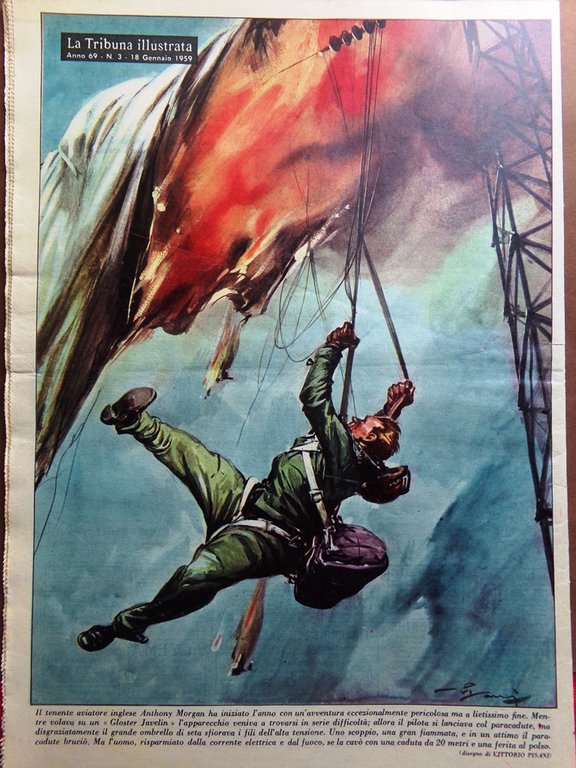 La Tribuna Italia Illustrata 18 Gennaio 1959 Lunik Castro Olmedo …