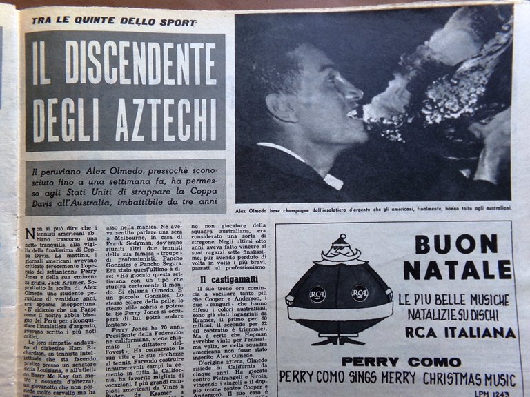 La Tribuna Italia Illustrata 18 Gennaio 1959 Lunik Castro Olmedo …