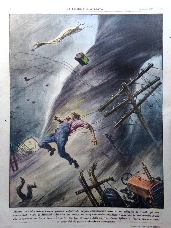 La Tribuna Italia Illustrata 18 Maggio 1947 Antartide Terra Hostess …