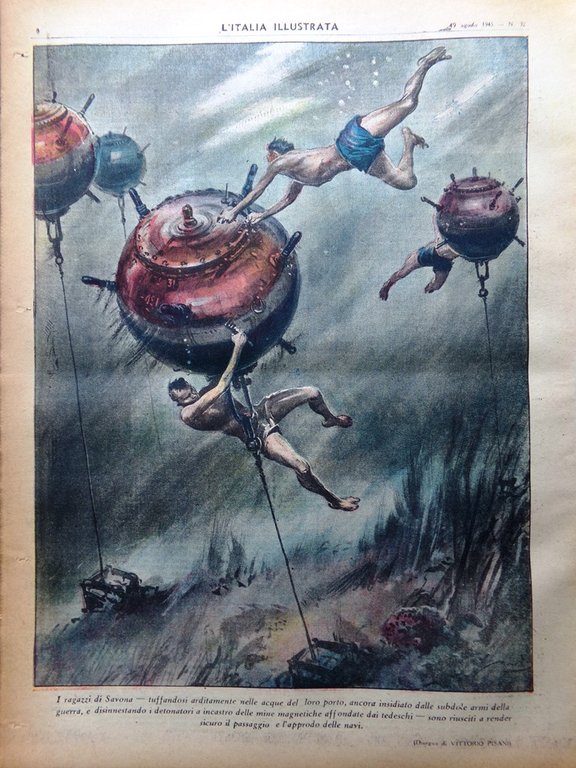 La Tribuna Italia Illustrata 19 Agosto 1945 WW2 Bomba Atomica …