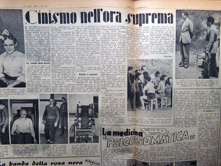 La Tribuna Italia Illustrata 19 Agosto 1945 WW2 Bomba Atomica …