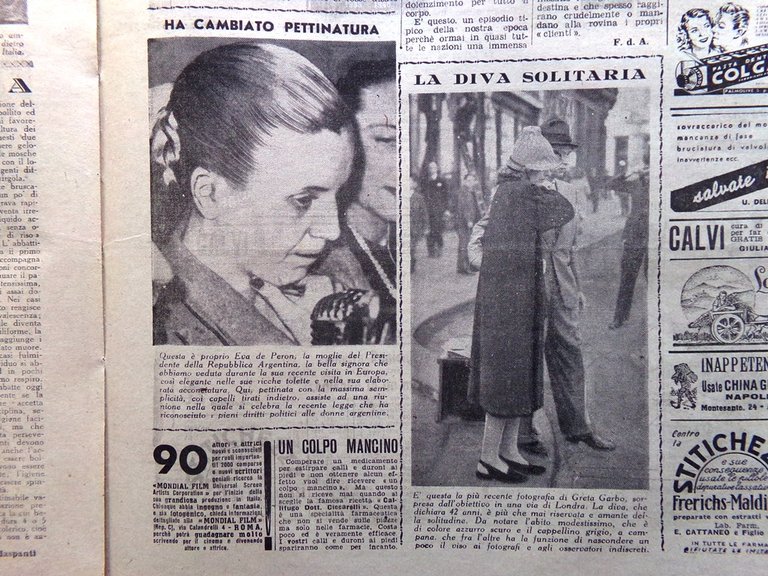 La Tribuna Italia Illustrata 19 Ottobre 1947 Diga Santa Giustina …