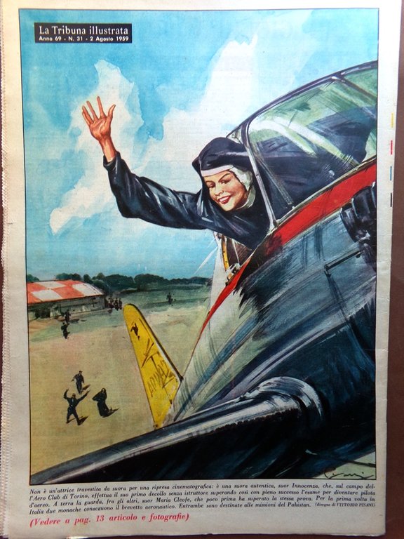 La Tribuna Italia Illustrata 2 Agosto 1959 Marilyn Grock Lascia …
