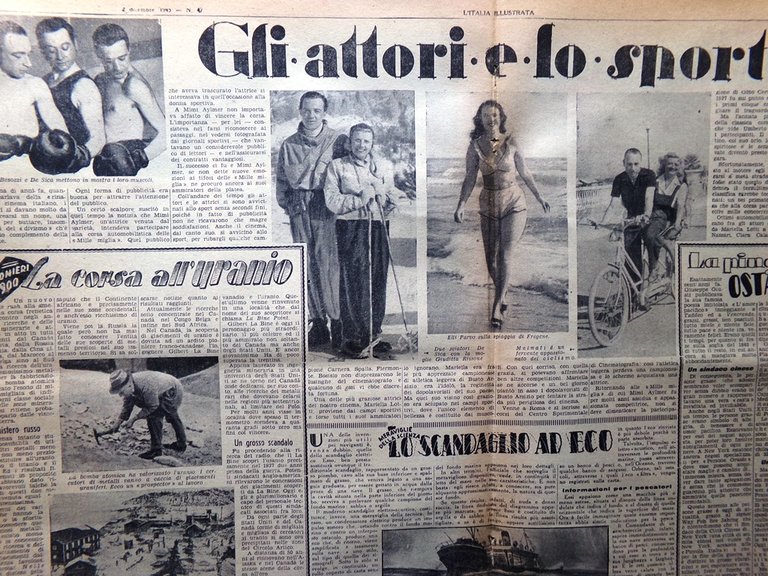 La Tribuna Italia Illustrata 2 Dicembre 1945 Era Atomica Uranio …