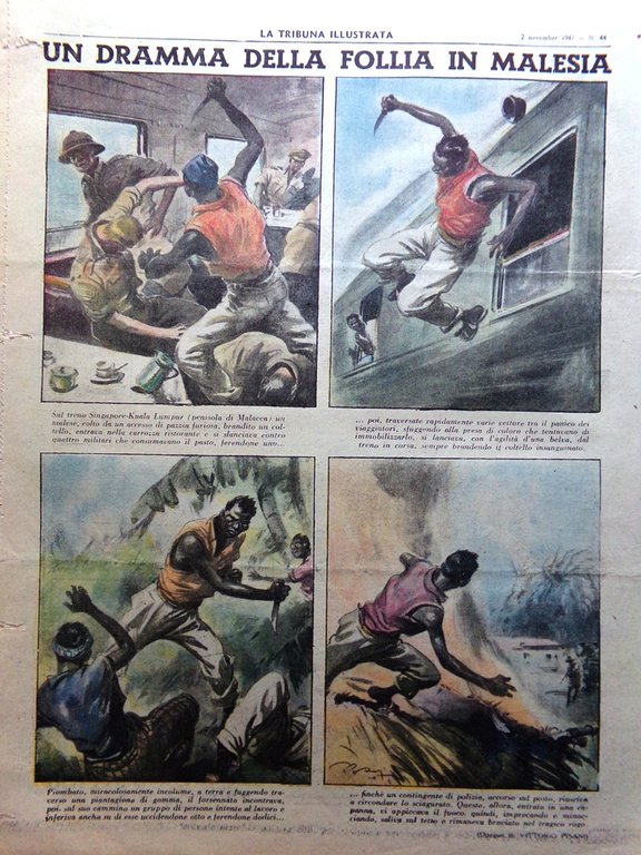 La Tribuna Italia Illustrata 2 Novembre 1947 Corride Giappone Russell …