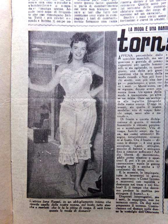 La Tribuna Italia Illustrata 2 Novembre 1947 Corride Giappone Russell …