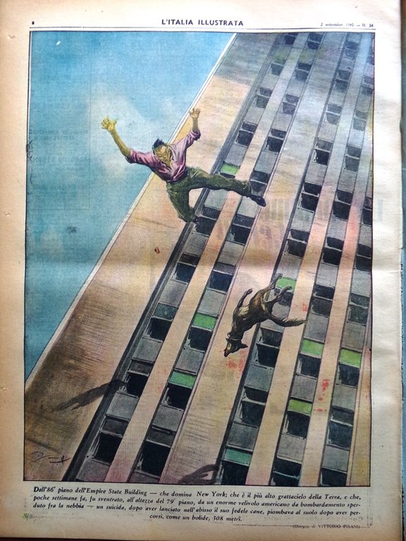 La Tribuna Italia Illustrata 2 Settembre 1945 WW2 Bartali Coppi …