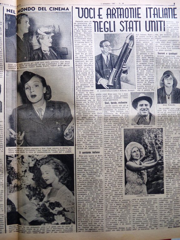La Tribuna Italia Illustrata 2 Settembre 1945 WW2 Bartali Coppi …