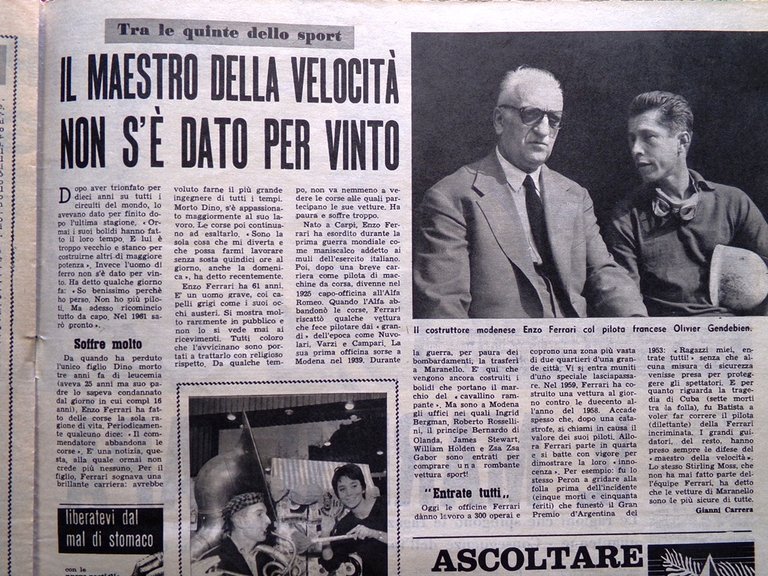 La Tribuna Italia Illustrata 20 Dicembre 1959 Disastro del Frejus …