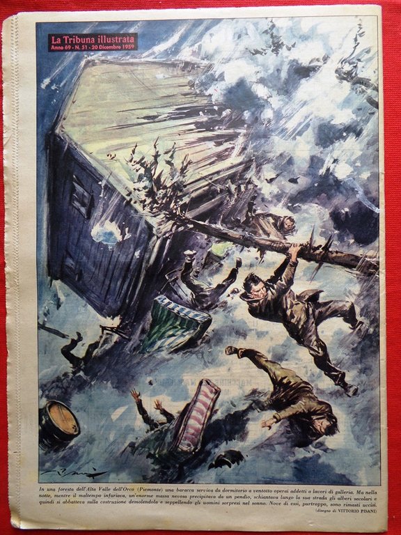La Tribuna Italia Illustrata 20 Dicembre 1959 Disastro del Frejus …