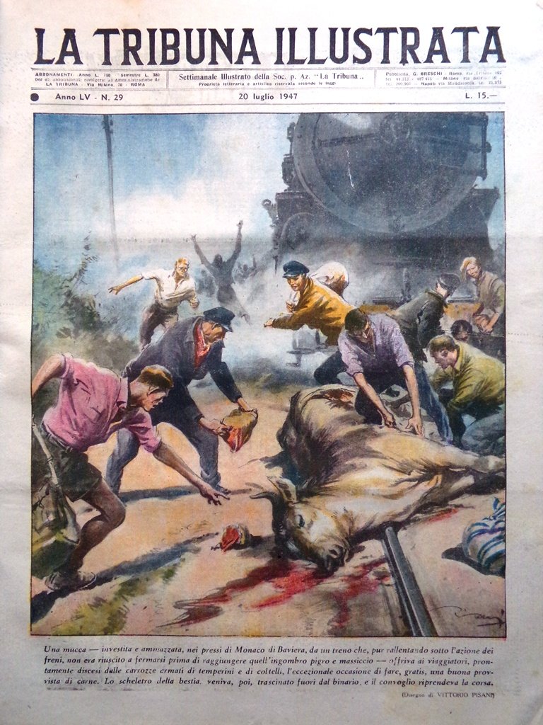 La Tribuna Italia Illustrata 20 Luglio 1947 Portieri Brevetti Gioielli …