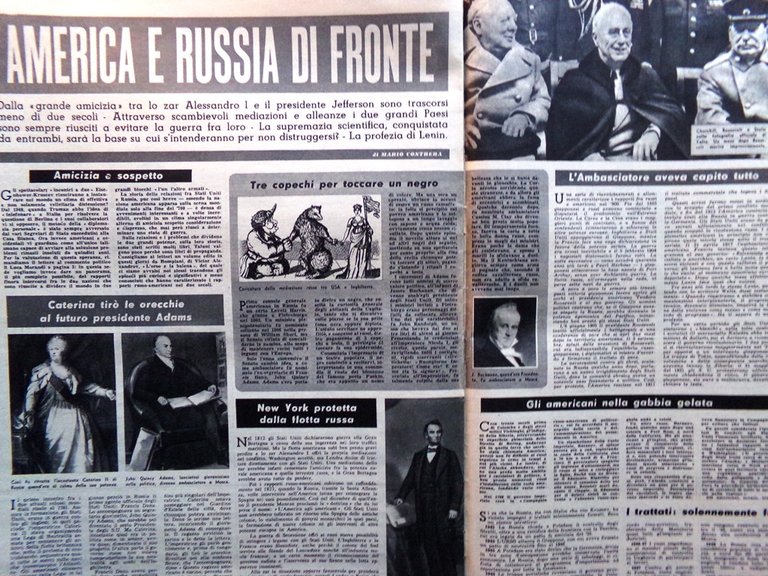 La Tribuna Italia Illustrata 20 Settembre 1959 America Russia Martel …