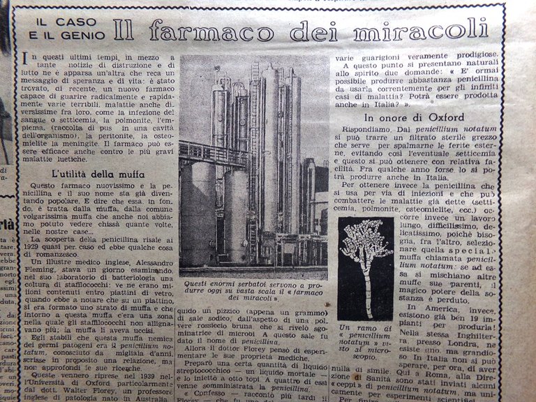 La Tribuna Italia Illustrata 21 Gennaio 1945 WW2 Vigliena Mazeel …
