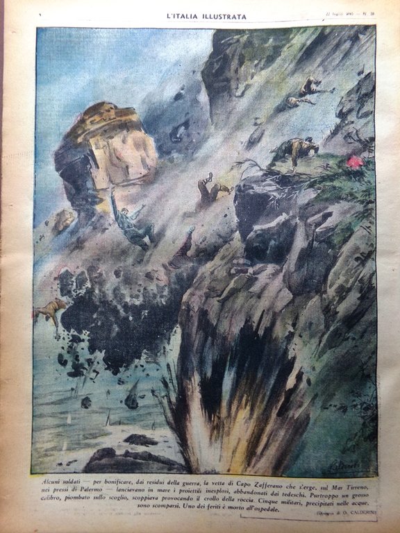 La Tribuna Italia Illustrata 22 Luglio 1945 WW2 Girls Sinatra …
