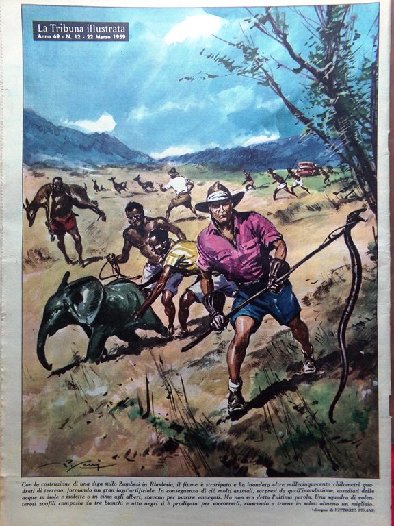 La Tribuna Italia Illustrata 22 Marzo 1959 Leader Africa Riva …