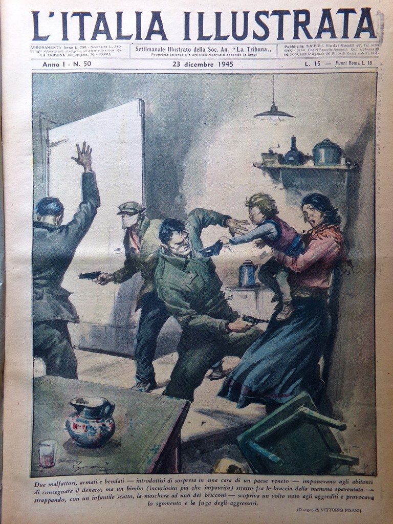 La Tribuna Italia Illustrata 23 Dicembre 1945 Betlemme Fantini Teatro …