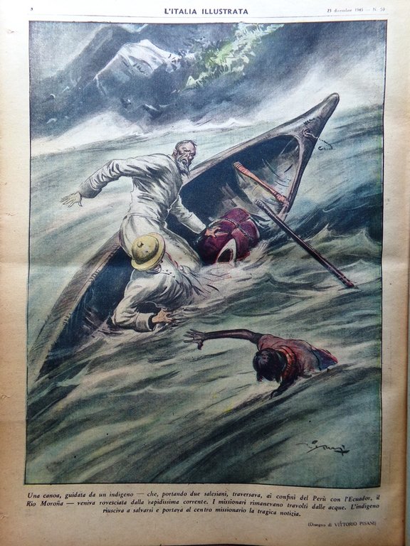 La Tribuna Italia Illustrata 23 Dicembre 1945 Betlemme Fantini Teatro …