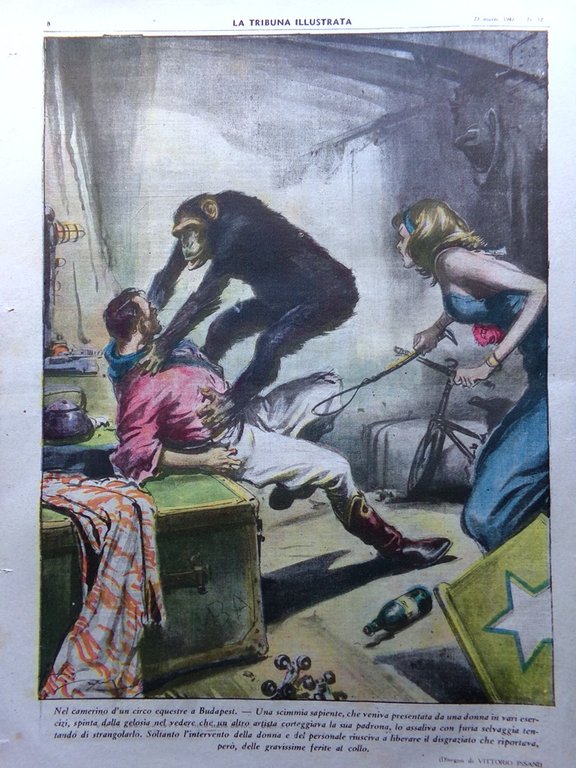 La Tribuna Italia Illustrata 23 Marzo 1947 Carne Balena Stalin …