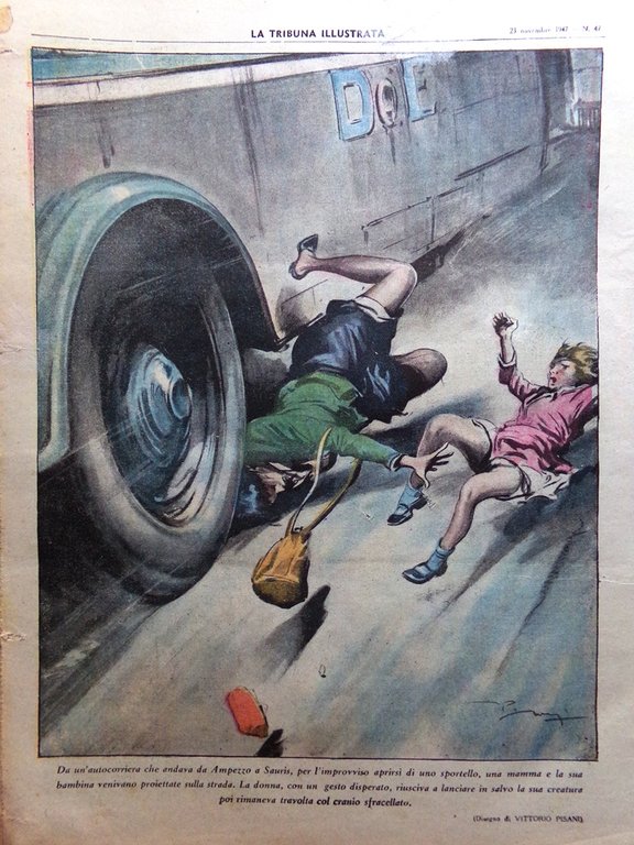 La Tribuna Italia Illustrata 23 Novembre 1947 Nobel Cori Dietrich …