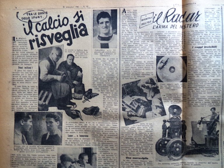 La Tribuna Italia Illustrata 23 Settembre 1945 Criminali Tedeschi Radar …