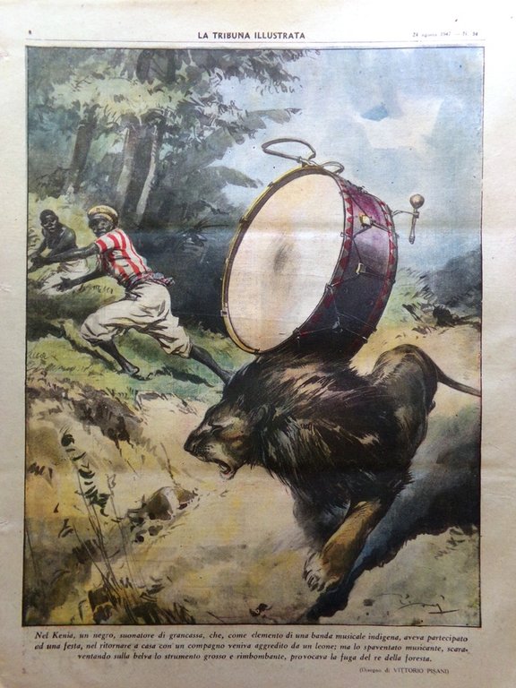 La Tribuna Italia Illustrata 24 Agosto 1947 Indipendenza India Crociera …