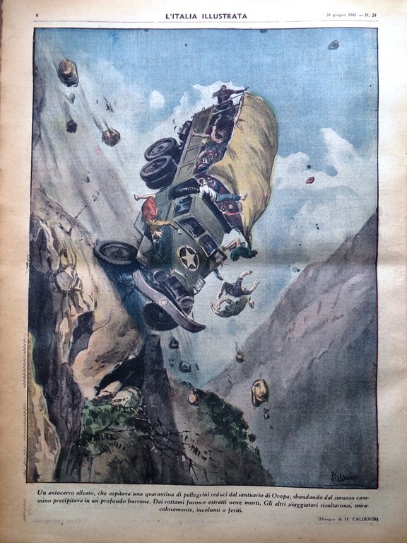 La Tribuna Italia Illustrata 24 Giugno 1945 WW2 Ribbentrop Weygand …