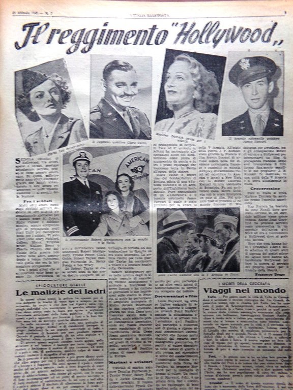 La Tribuna Italia Illustrata 25 Febbraio 1945 WW2 Dante Di …