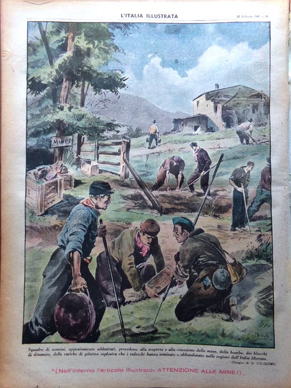 La Tribuna Italia Illustrata 25 Febbraio 1945 WW2 Dante Di …