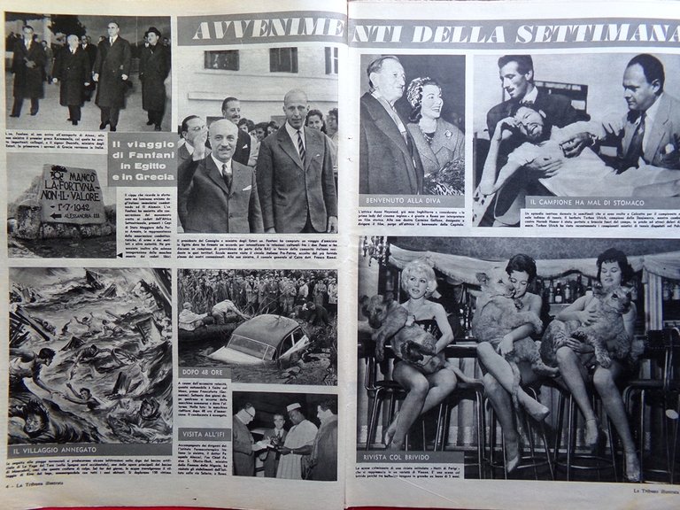 La Tribuna Italia Illustrata 25 Gennaio 1959 Fuji Novarro Astor …